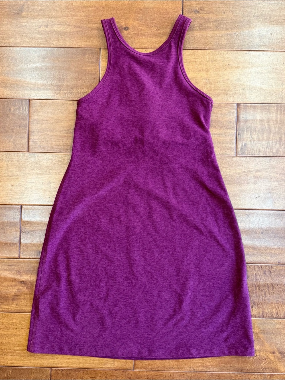 Beyond Yoga Spacedye Under Lock And Key Plum Racerback Tank Dress Size S